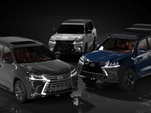 Lexus LX 570 3D Модель