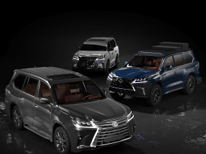 Lexus LX 570 3D Модель