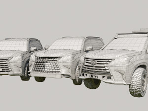 Lexus LX 570 3D Модель