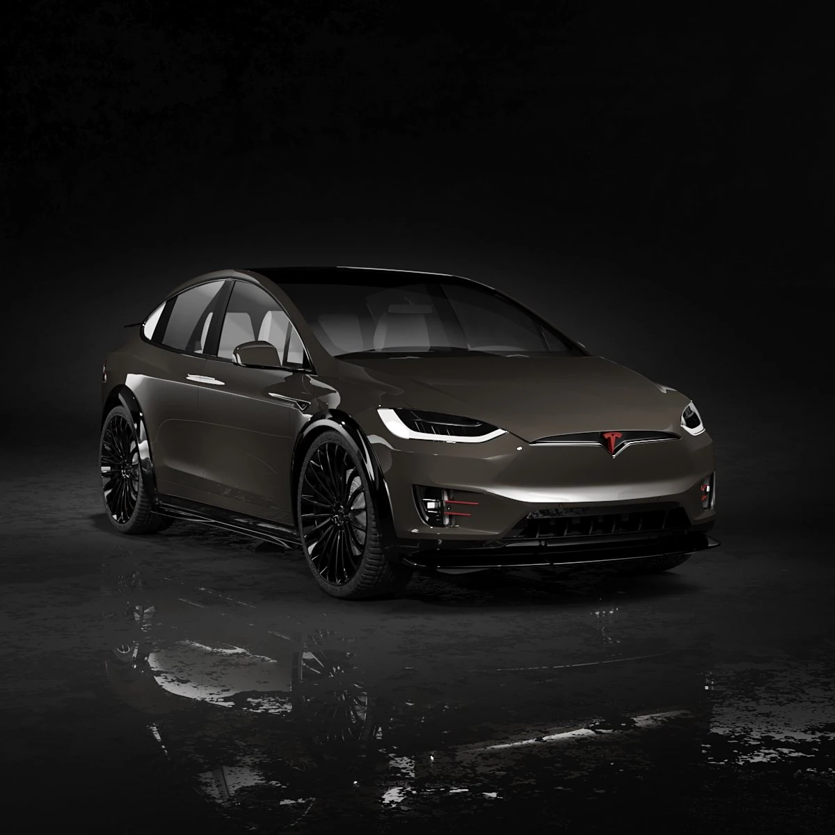Tesla Model X 3D Model .c4d .max .obj .3ds .fbx .stl .blend 