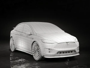 Tesla Model X 3D Model