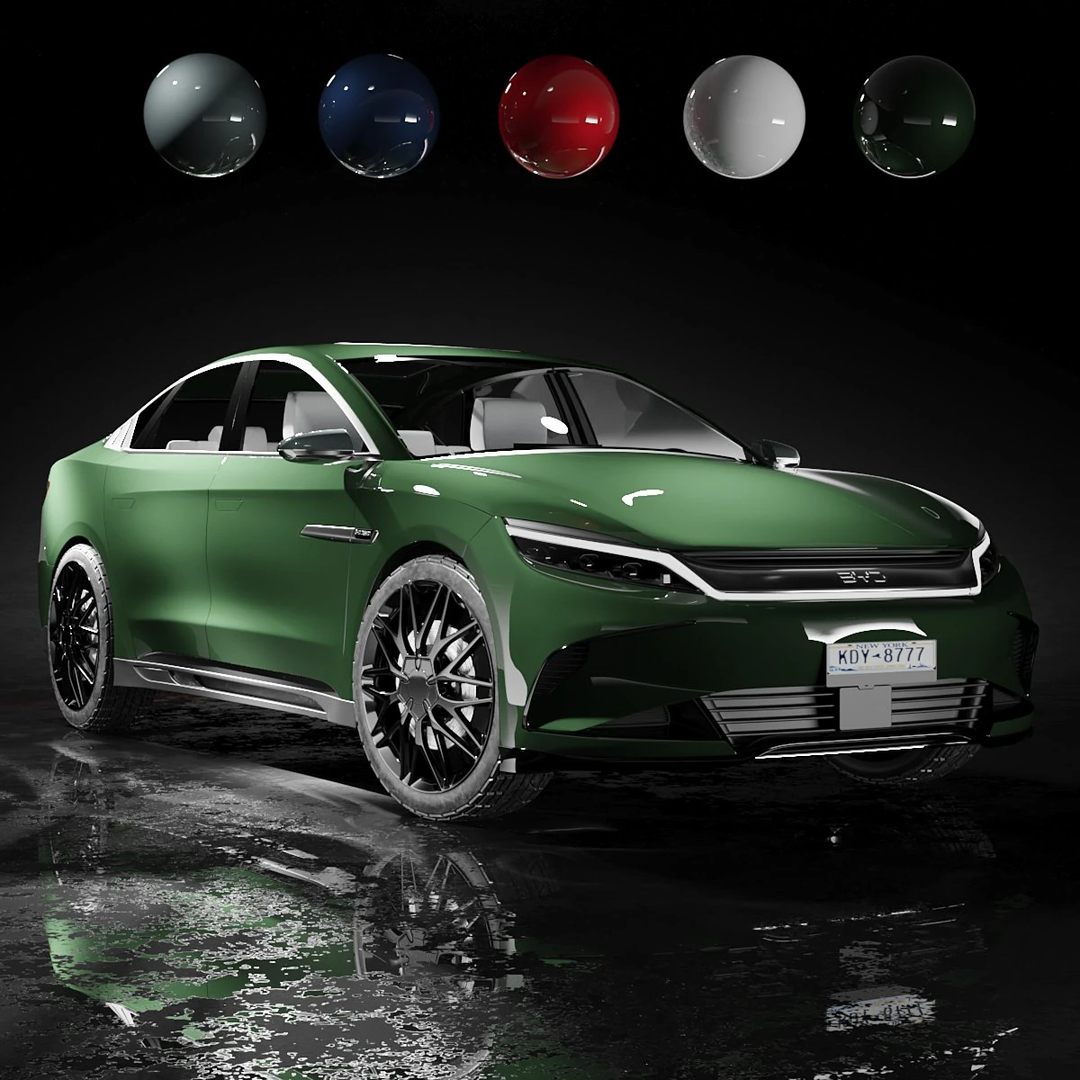 Byd Han 2024 3D Model .c4d .max .obj .3ds .fbx .stl .blend 