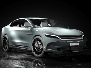 Byd Han 2024 3D मॉडल
