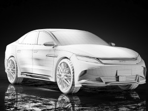 Byd Han 2024 3D मॉडल