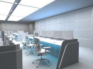 Small monitoring room Model 3D