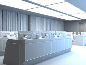 Small monitoring room Model 3D