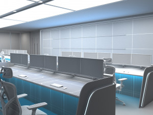 Small monitoring room Model 3D