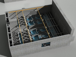 Sewage treatment plant facilities Model 3D
