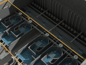 Sewage treatment plant facilities Model 3D