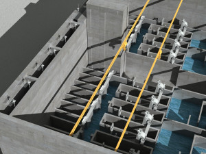 Sewage treatment plant facilities Model 3D