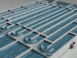 Sewage treatment plant facilities Model 3D
