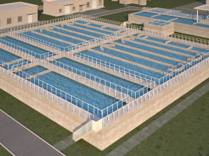 Wastewater Treatment Plant Modello 3D