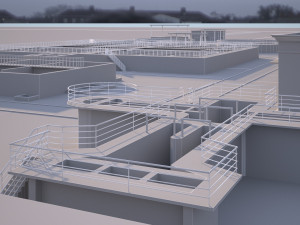 Wastewater Treatment Plant Modello 3D