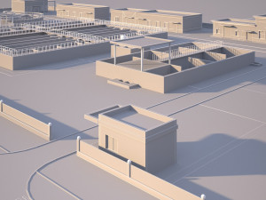 Wastewater Treatment Plant Modello 3D