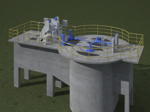 Wastewater Treatment Facility 3D Model