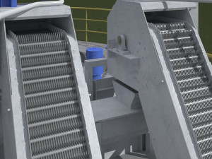 Wastewater Treatment Facility 3D Model