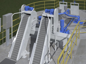 Wastewater Treatment Facility 3D Model