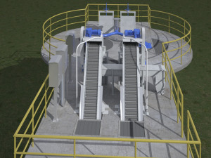 Wastewater Treatment Facility 3D Model
