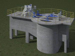 Wastewater Treatment Facility 3D Model