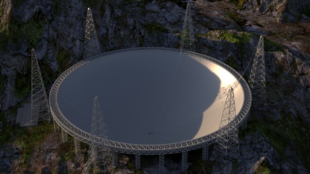 FAST tianyan chinese telescope Modelo 3D .c4d .max .obj .3ds .fbx .stl .blend 