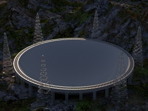 FAST tianyan chinese telescope Modelo 3D
