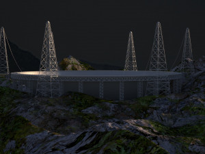 FAST tianyan chinese telescope Modelo 3D