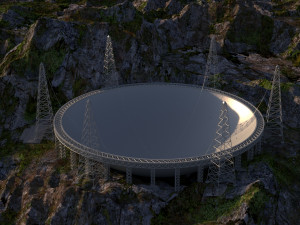 FAST tianyan chinese telescope Modelo 3D