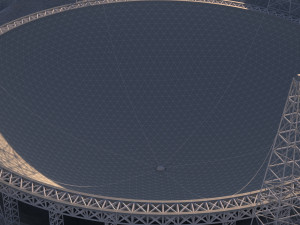 FAST tianyan chinese telescope Modelo 3D