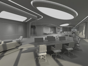 Modern office Model 3D