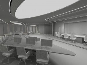 Modern office Model 3D