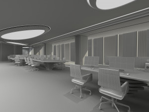 Modern office Model 3D