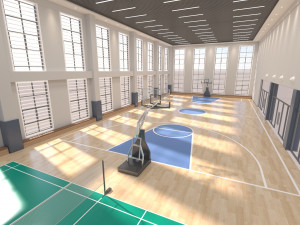 Modern basketball Modello 3D