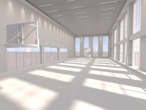 Modern basketball Modello 3D