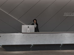 Front desk 3D Model