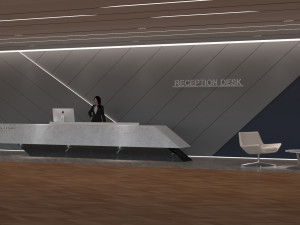Front desk 3D Model