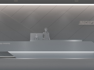 Front desk 3D Model