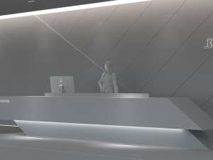 Front desk 3D Model