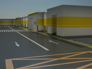 Garage Underground parking lot Model 3D