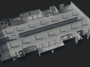 Garage Underground parking lot Model 3D