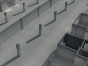 Garage Underground parking lot Model 3D