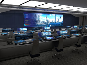 Modern control room Model 3D