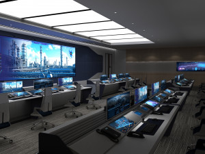 Modern control room Model 3D