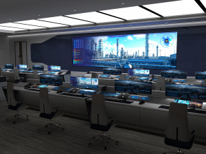 Modern control room Model 3D