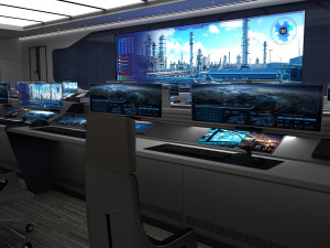 Modern control room Model 3D