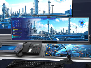 Modern control room Model 3D