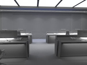 Modern control room Model 3D