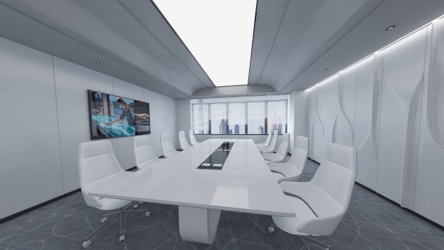 Modern conference room Model 3D .c4d .max .obj .3ds .fbx .stl .blend 