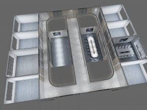 Modern conference room Model 3D