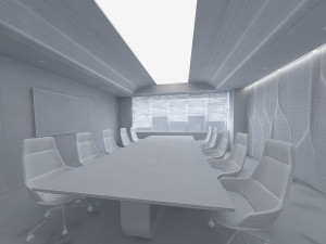 Modern conference room Model 3D