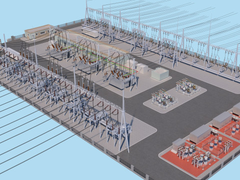 Substation Model 3D